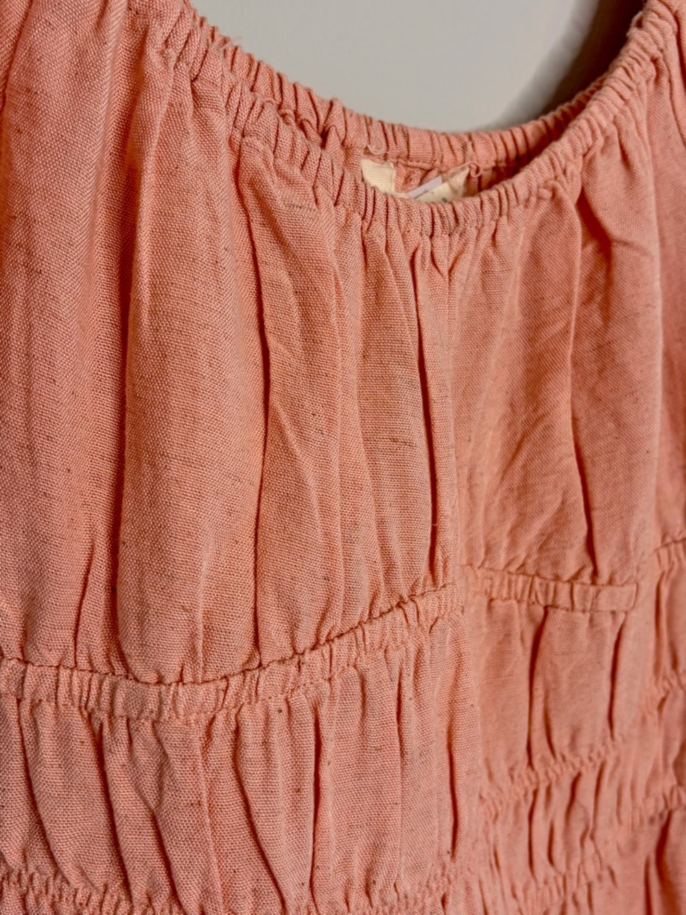 NWT Sim & Sam Pink Puff-Sleeve Maxi Dress with Smocked Waist Small Milkmaid - Picture 10 of 12